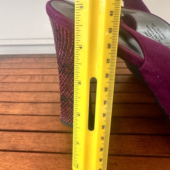 Worthington women's purple sling back platform heels size 9 - Picture 6 of 9